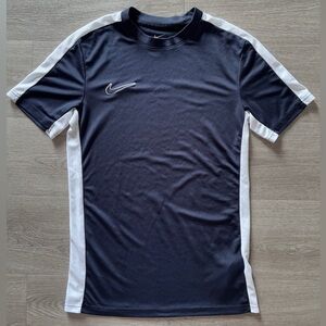 Nike Academy Dri-FIT Soccer Top Obsidian/White | Short Sleeve Performance